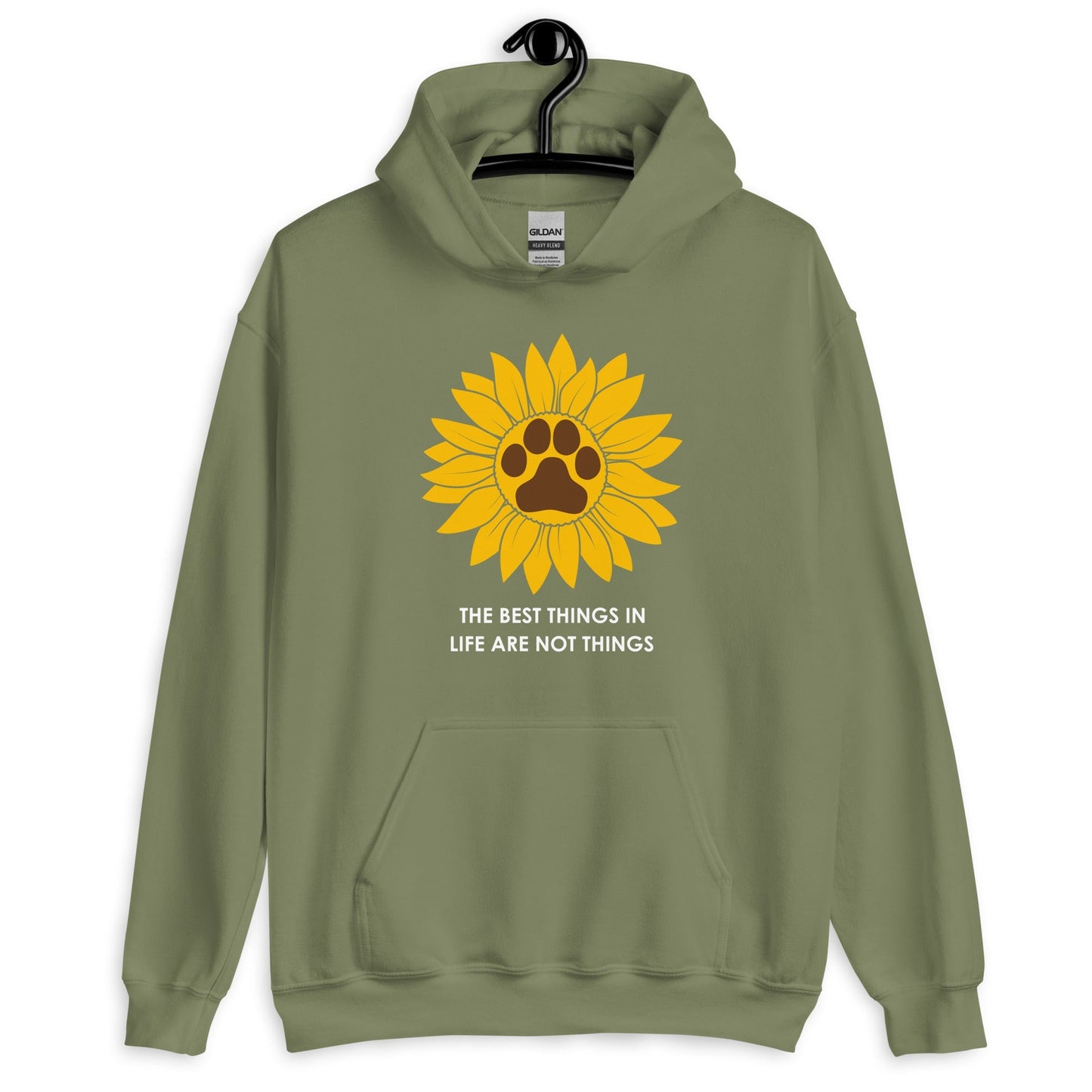 The Best Things in Life are Not Things Dog Lovers Hoodie