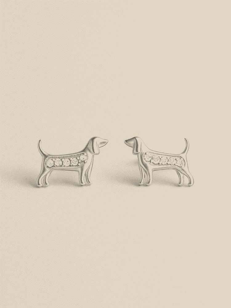 Faithful Pup Stud Earrings
