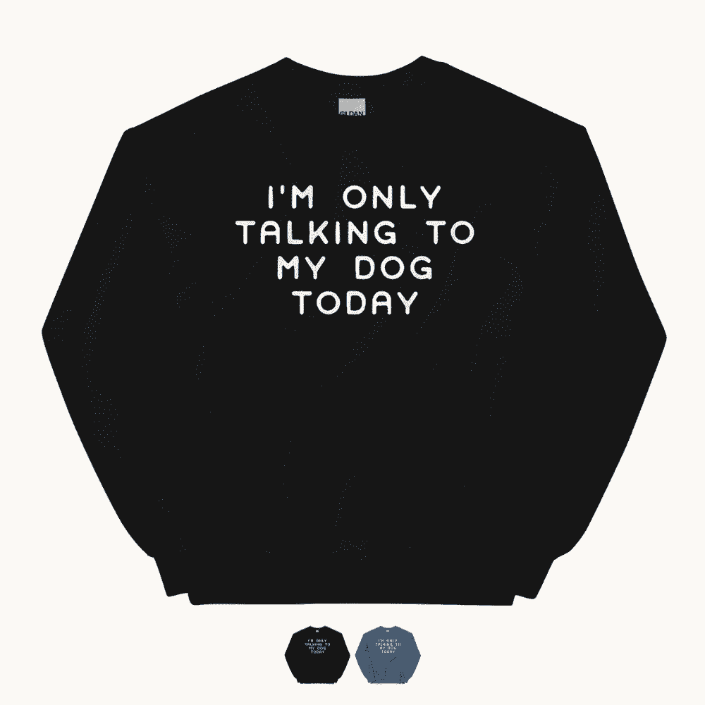 I'm Only Talking to My Dog Today Sweatshirt