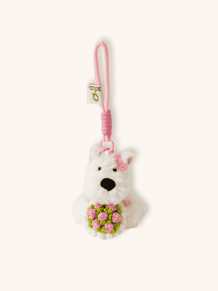 Blush Blossom Pup Charm