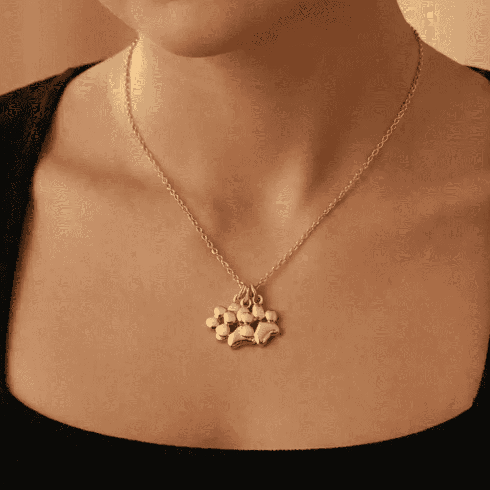 Triple Paw Necklace