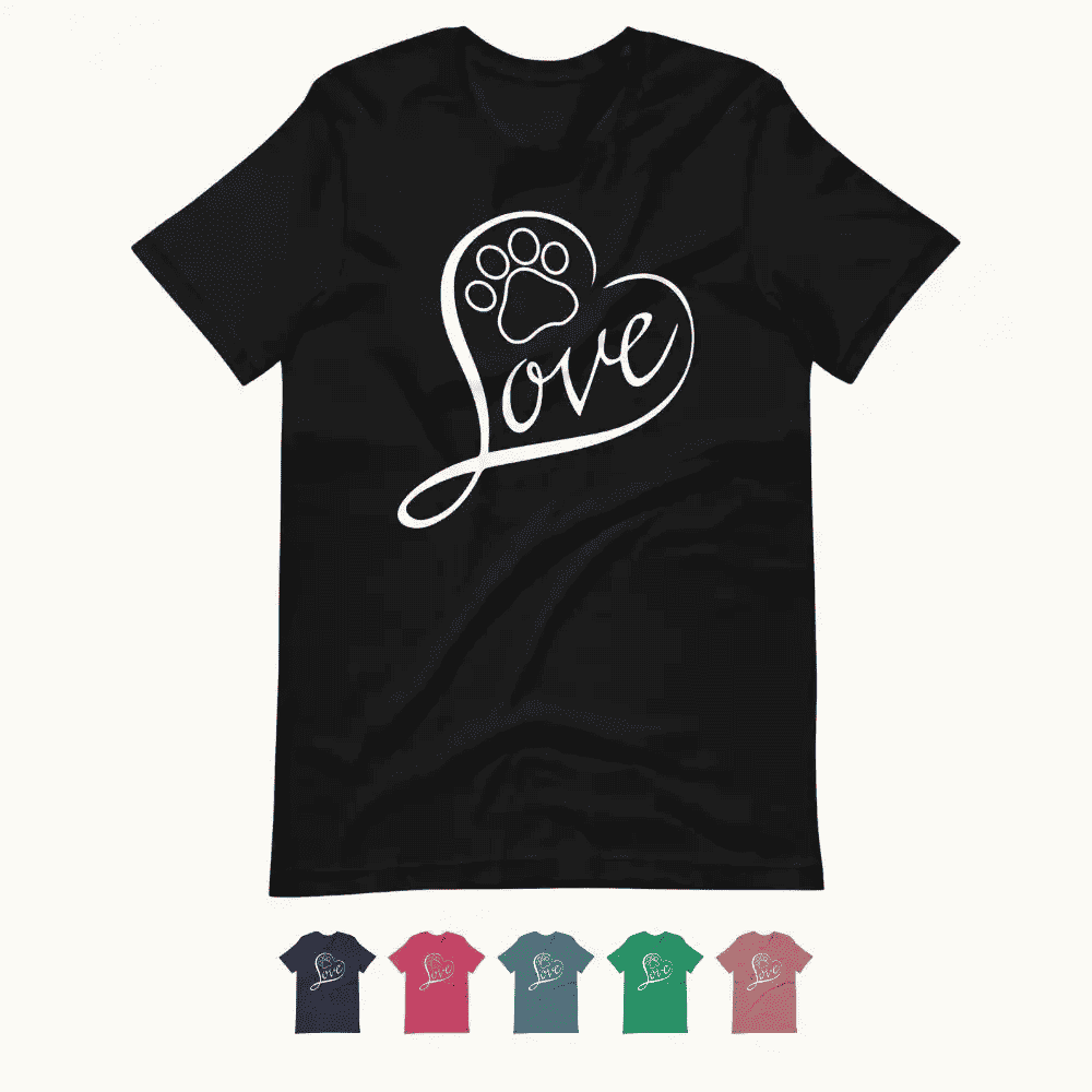 Love Dog T-Shirt for Dog Lovers