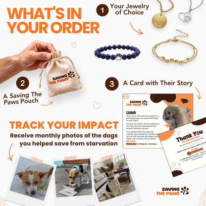 Infinity Paw Print Necklace with Zirconia