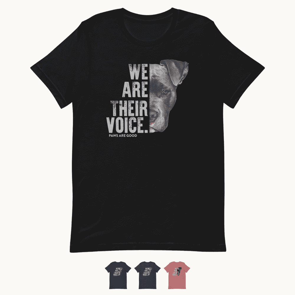 We are Their Voice Dog Rescue T-Shirt