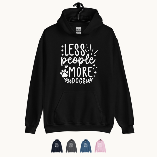 Less People More Dogs Hoodie