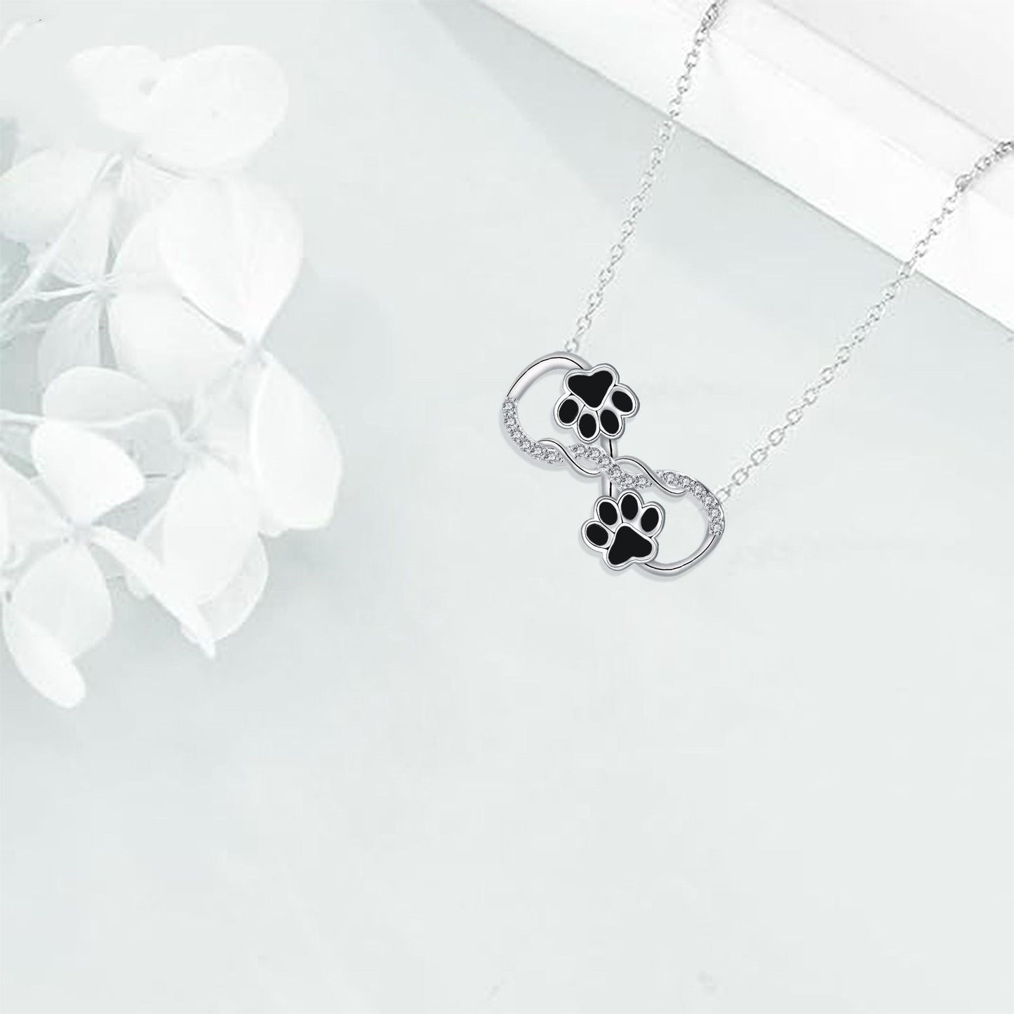 Infinity Symbol Pendant Necklace with Zirconia VIP