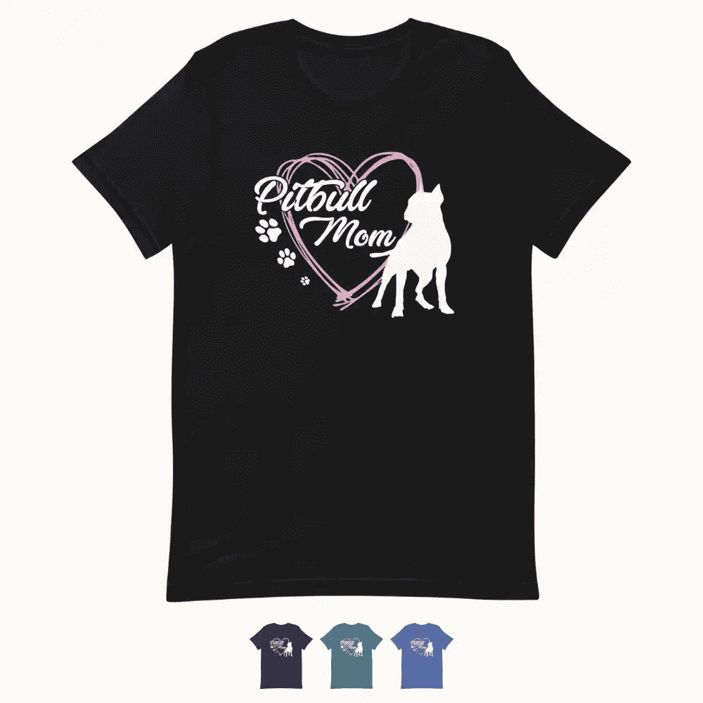 Pitbull Dog Mom T-Shirt