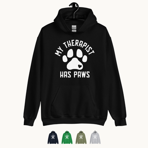My Therapist Has Paws Hoodie