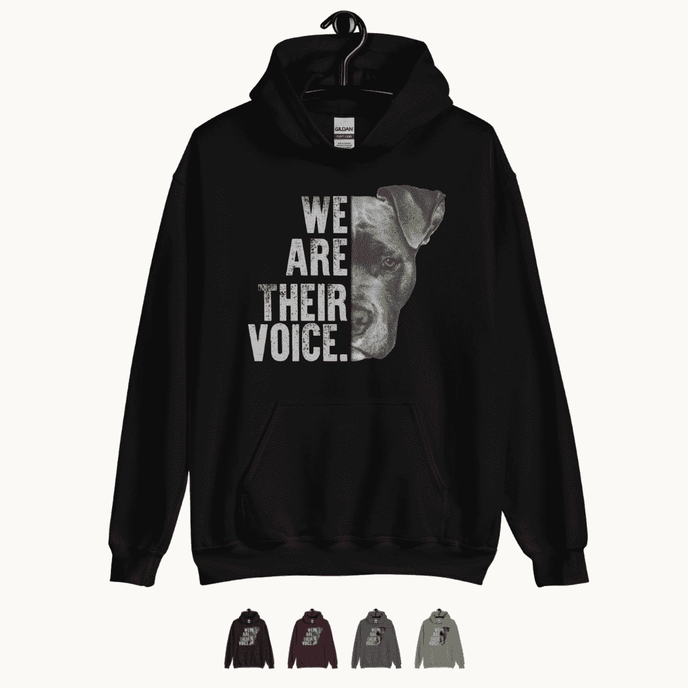 We are Their Voice Dog Rescue Hoodie