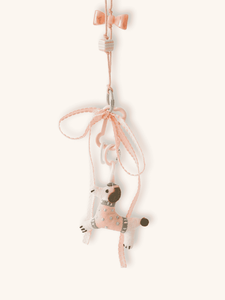 Sweet Bow Pup Charm