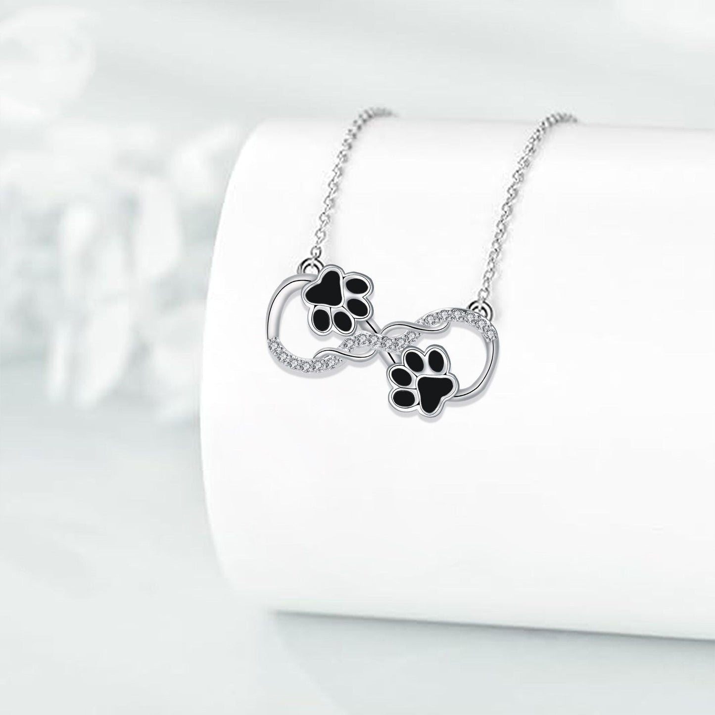 Infinity Symbol Pendant Necklace with Zirconia VIP