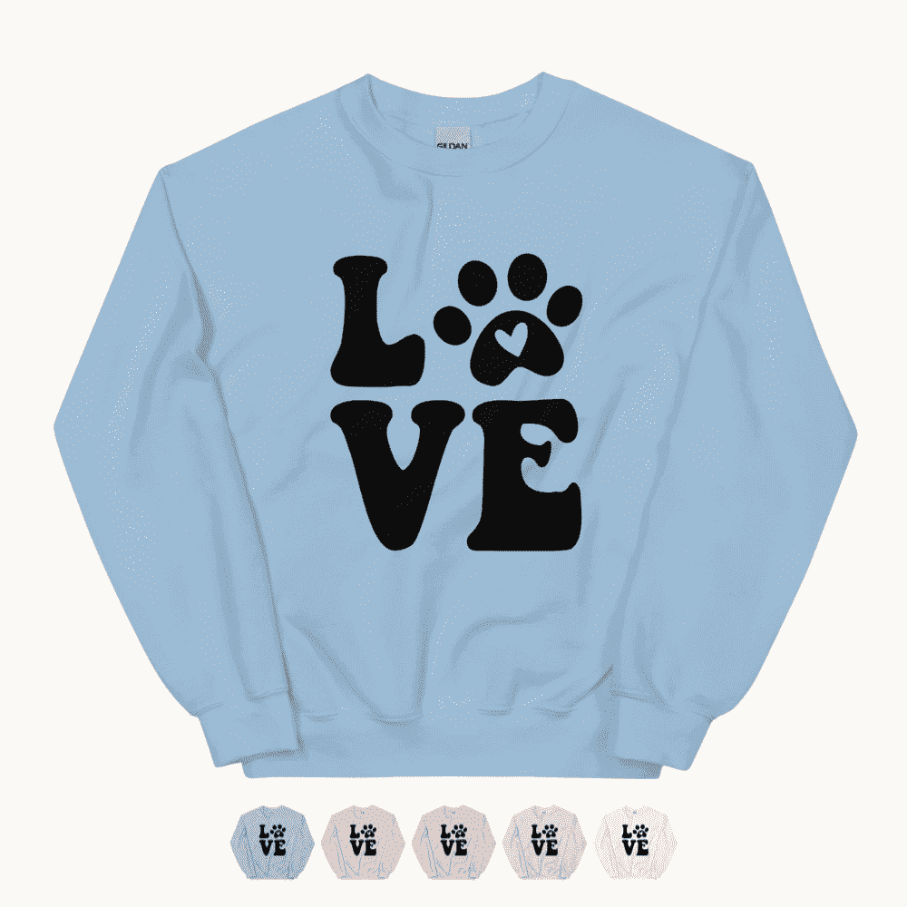 Love in Every Paw Print Sweatshirt