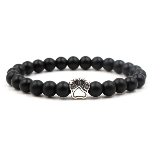 Cat Free Onyx Paw Bracelet