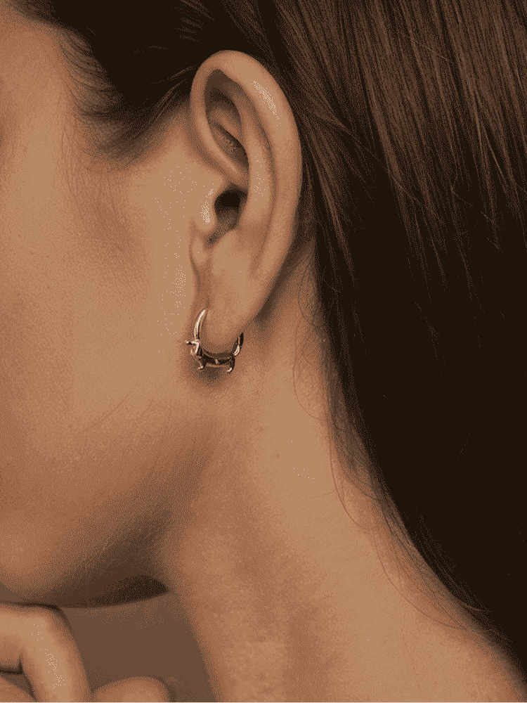 Bark & Glow Hoop Earrings