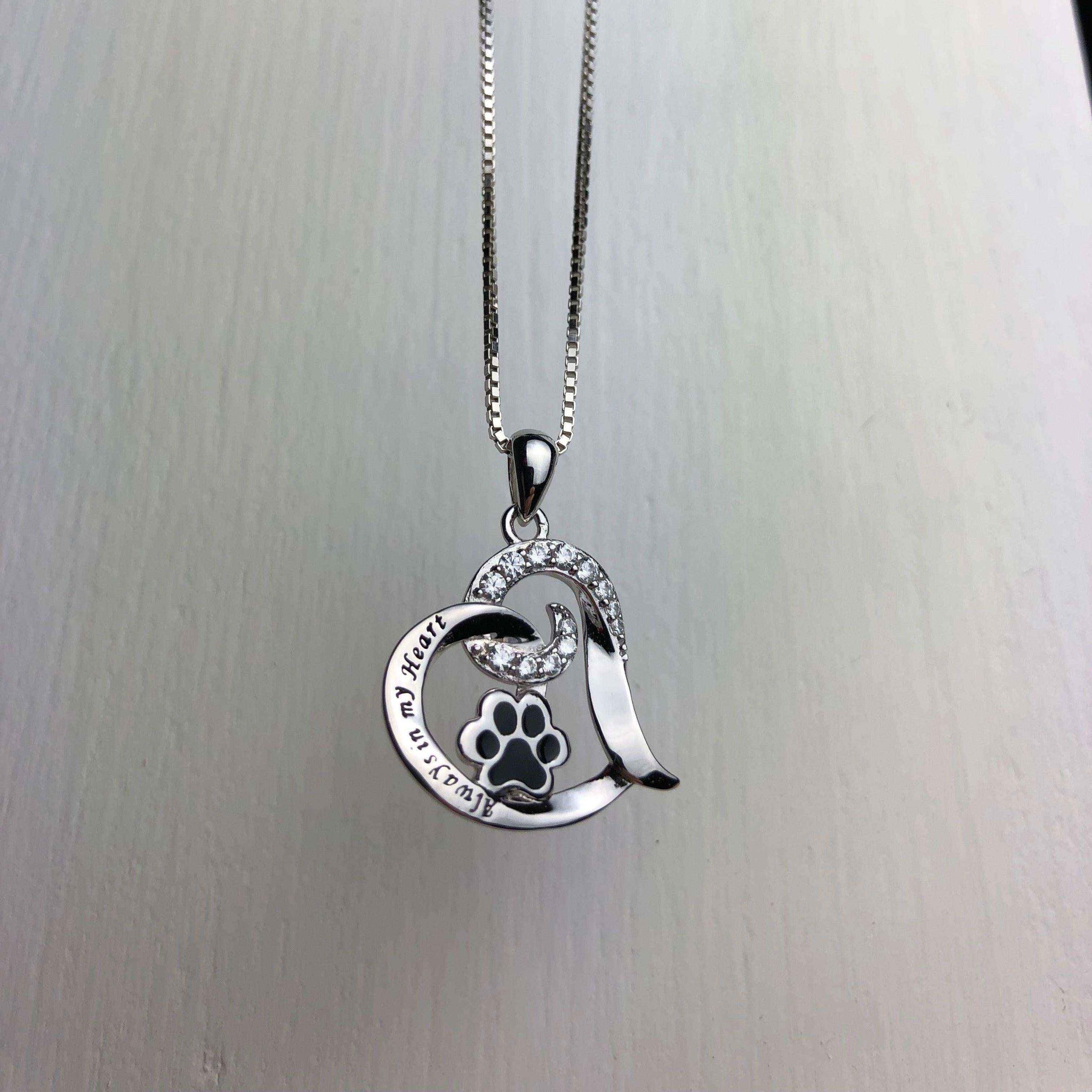 Elegant Dog Memorial Necklace – Stainless Steel