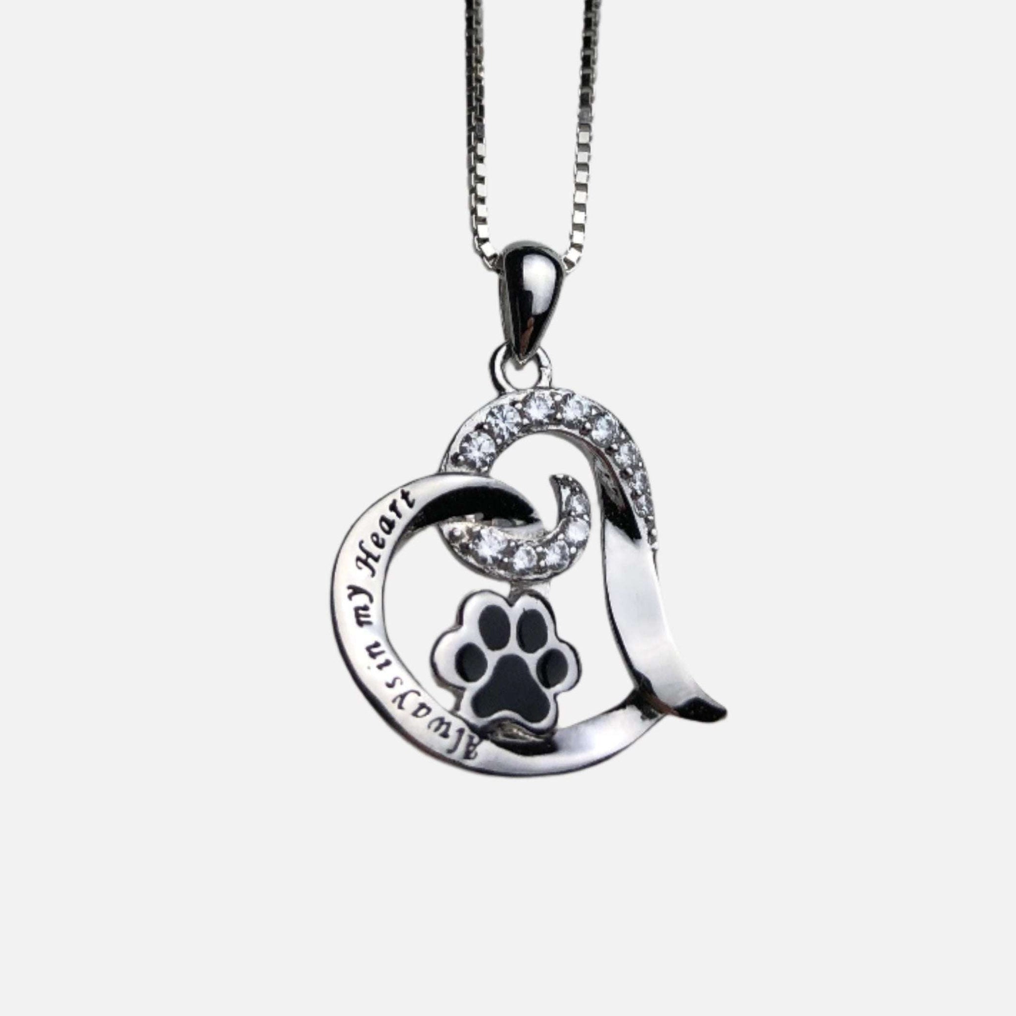 Elegant Dog Memorial Necklace – Stainless Steel