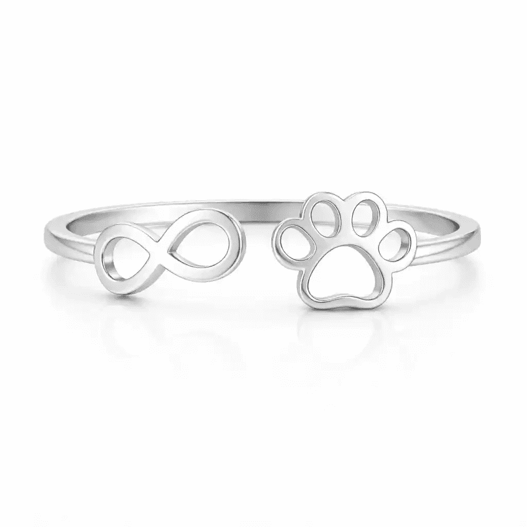 Infinity Paw Adjustable Ring