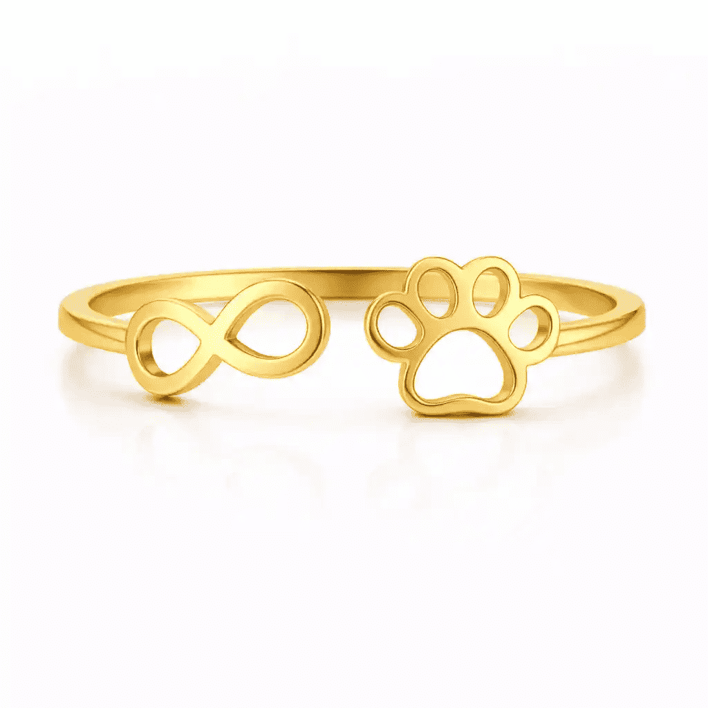 Infinity Paw Adjustable Ring