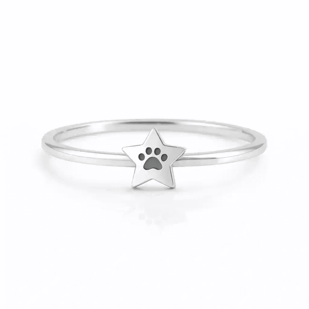 Dog Paw Print Ring