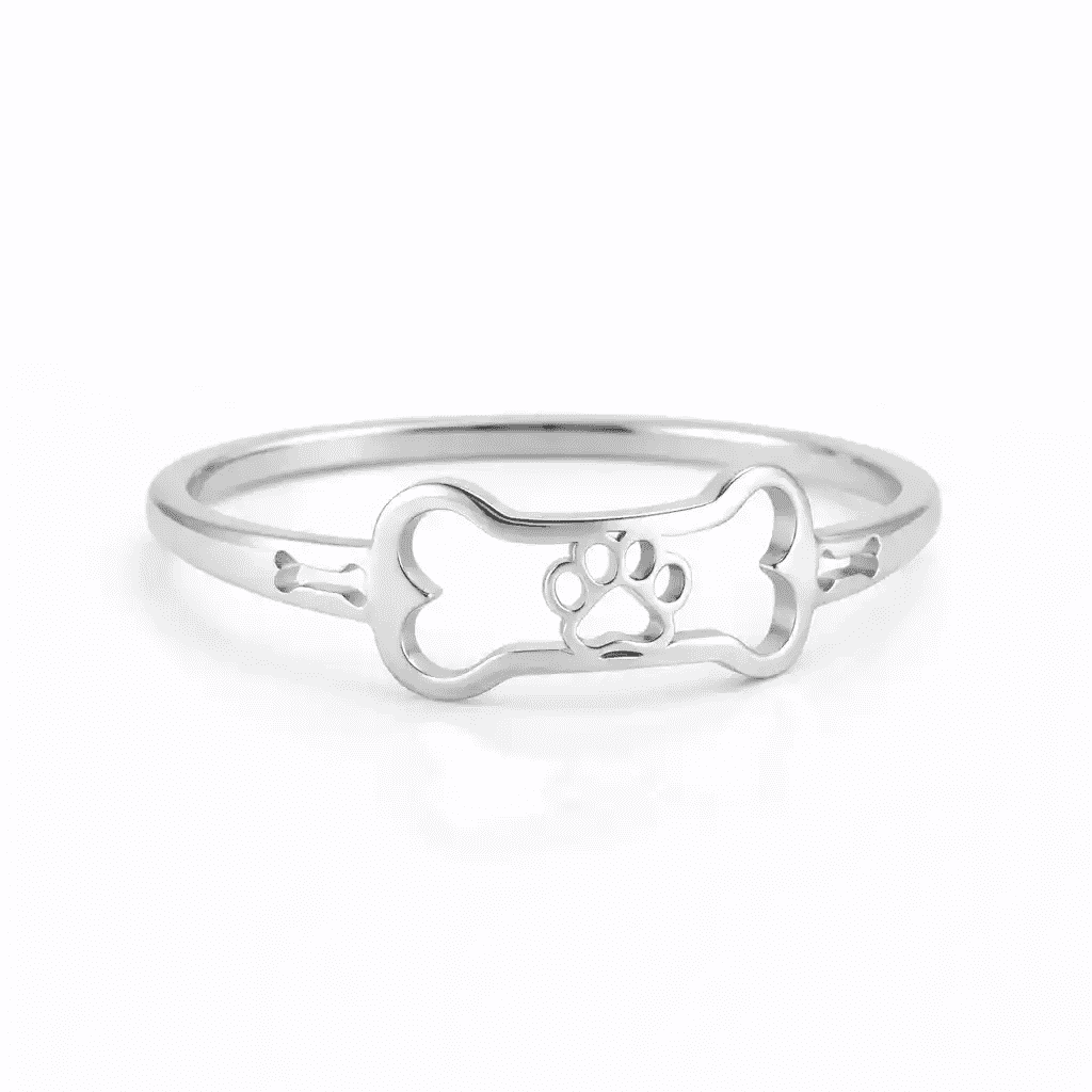 Dog Paw Print Ring