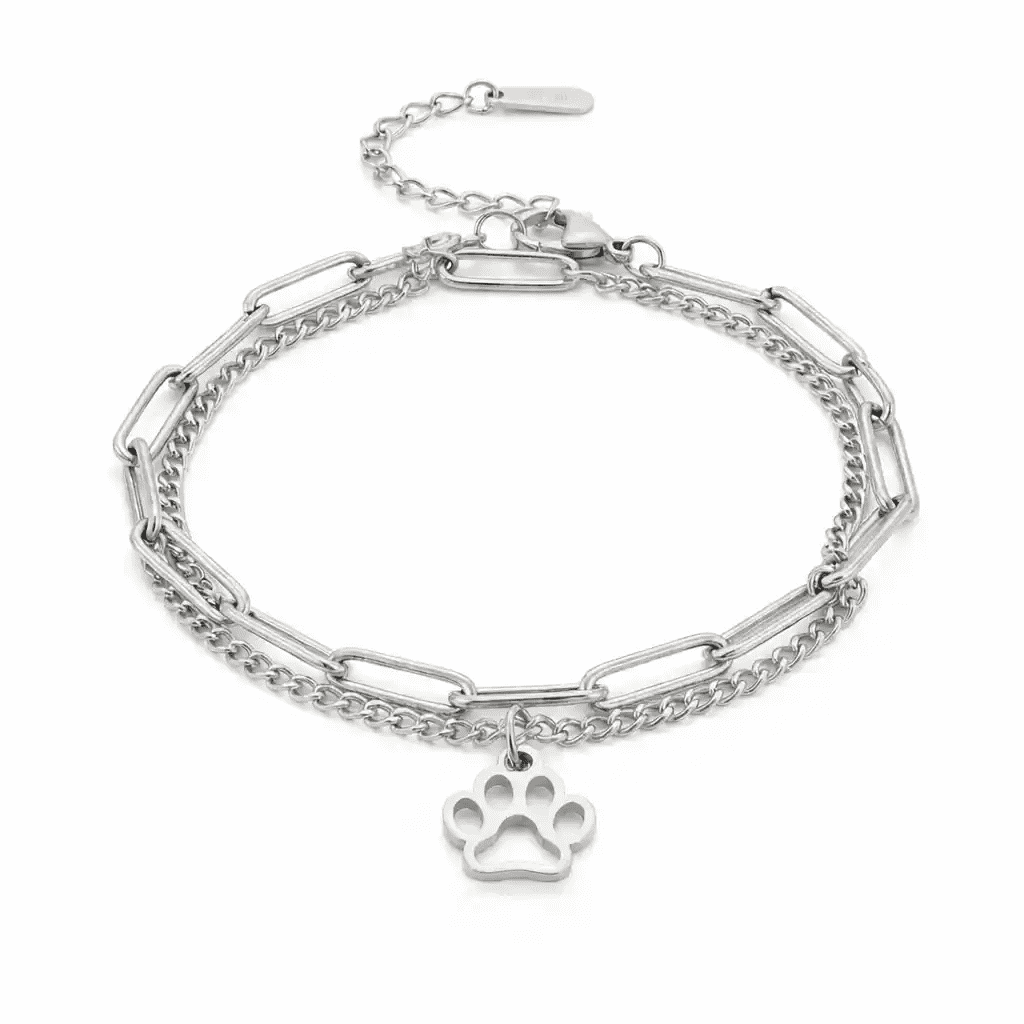 Stacked Paw Bracelet