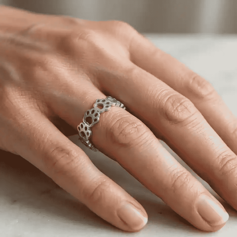Paws Footprints Ring