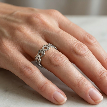 Paws Footprints Ring