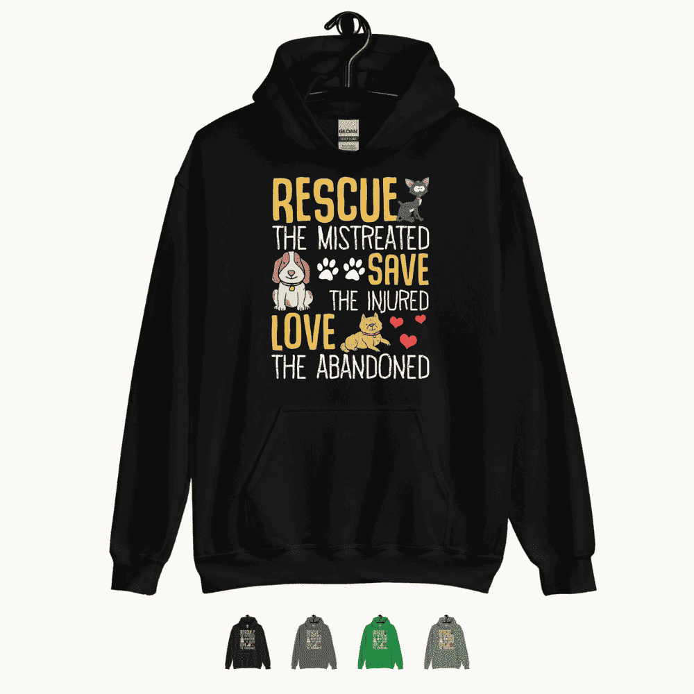 Rescue Save Love Hoodie