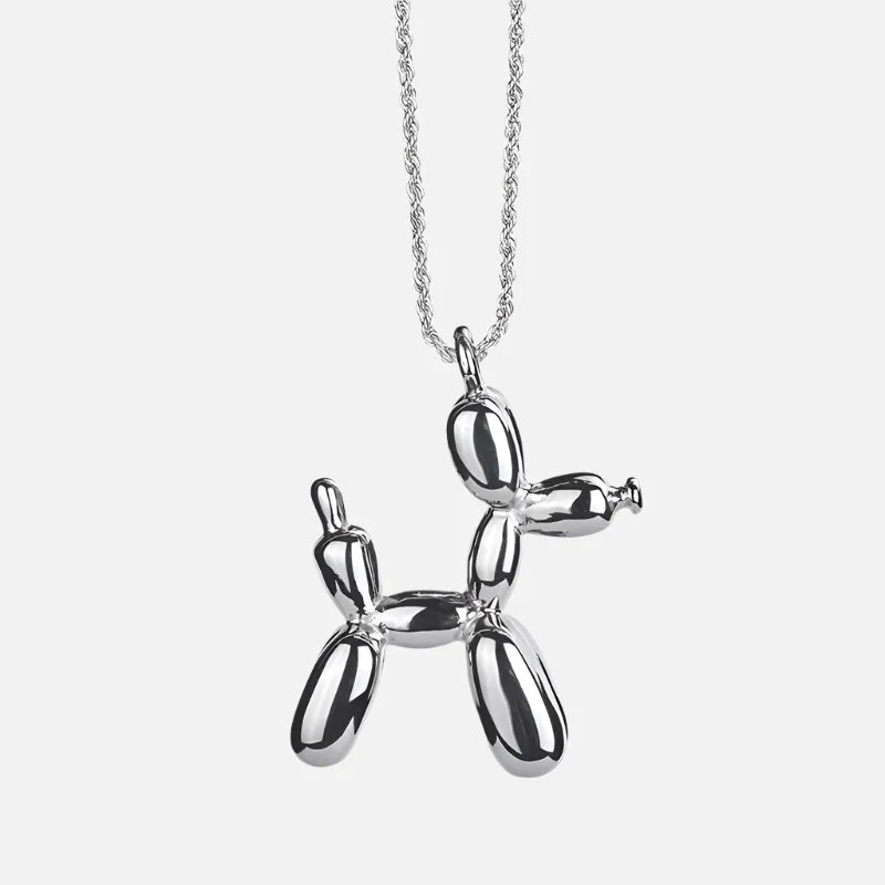 Gold-Tone Balloon Dog Pendant Necklace VIP