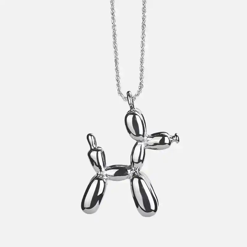 Gold-Tone Balloon Dog Pendant Necklace VIP