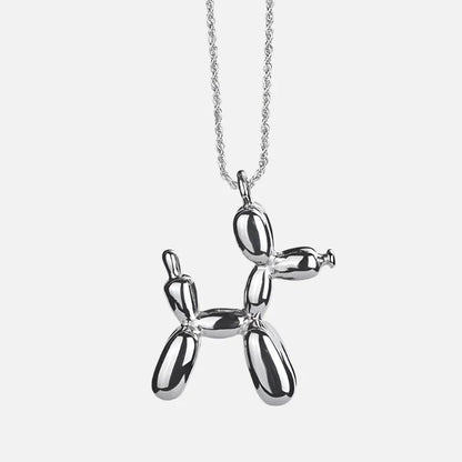 Gold-Tone Balloon Dog Pendant Necklace VIP