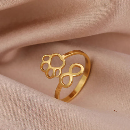 Adjustable Infinity Paw Ring – Stainless Steel VIP