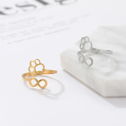 Adjustable Infinity Paw Ring – Stainless Steel VIP