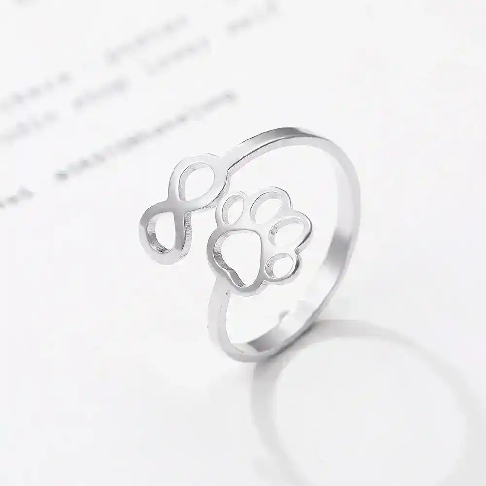 Adjustable Infinity Paw Ring – Stainless Steel VIP