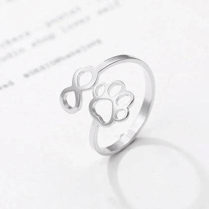 Adjustable Infinity Paw Ring – Stainless Steel VIP