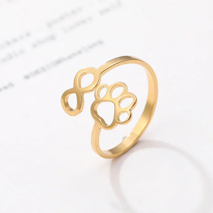 Adjustable Infinity Paw Ring – Stainless Steel VIP