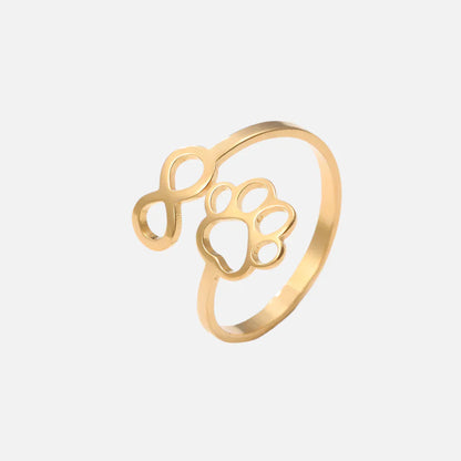 Adjustable Infinity Paw Ring – Stainless Steel VIP