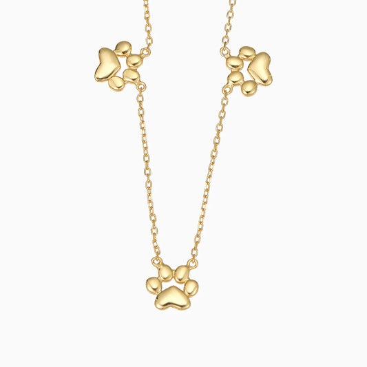 Trinity Paw Necklace