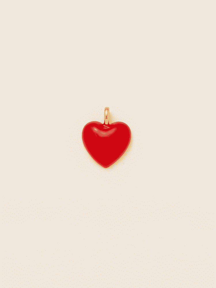 Waggy Heart Charm