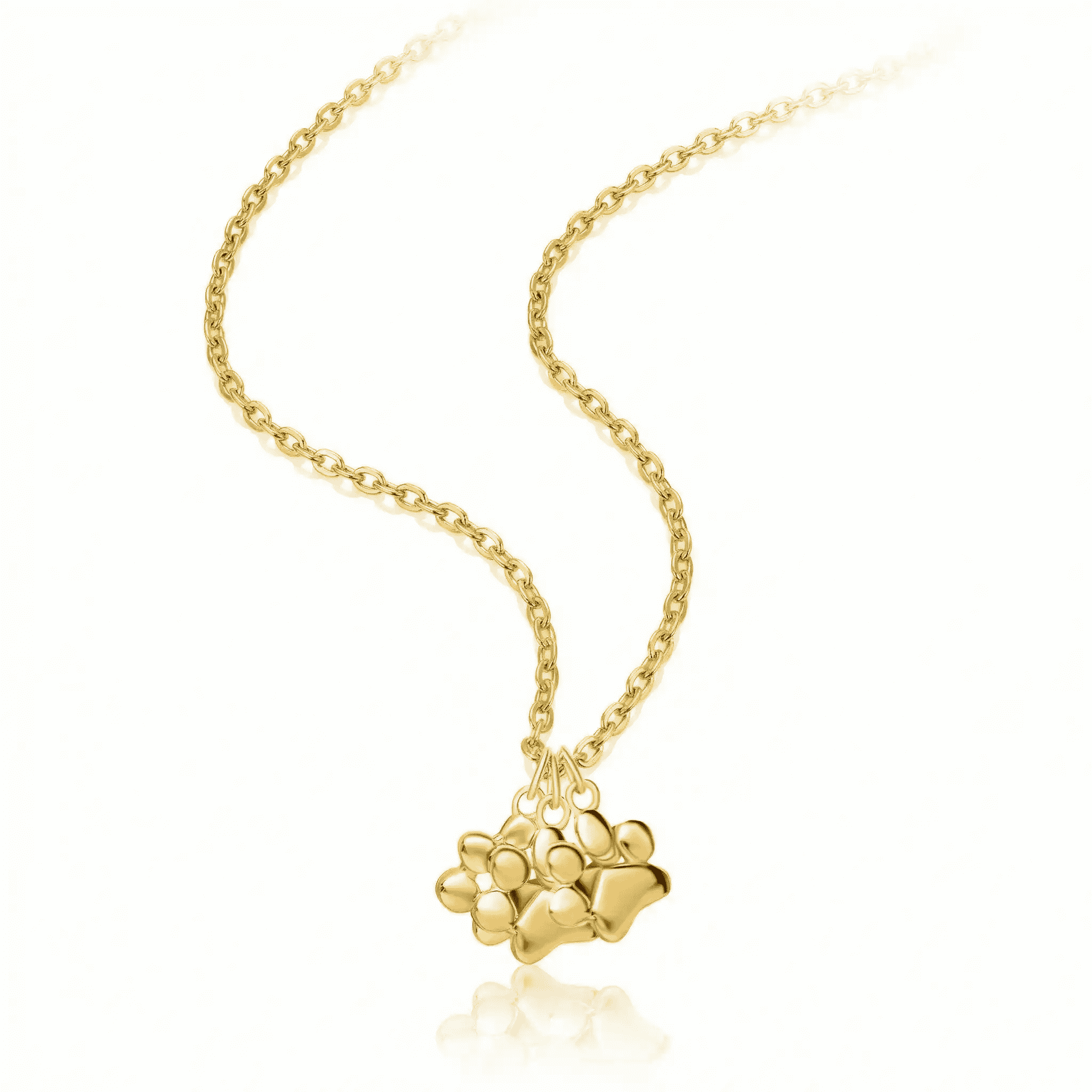 Triple Paw Necklace