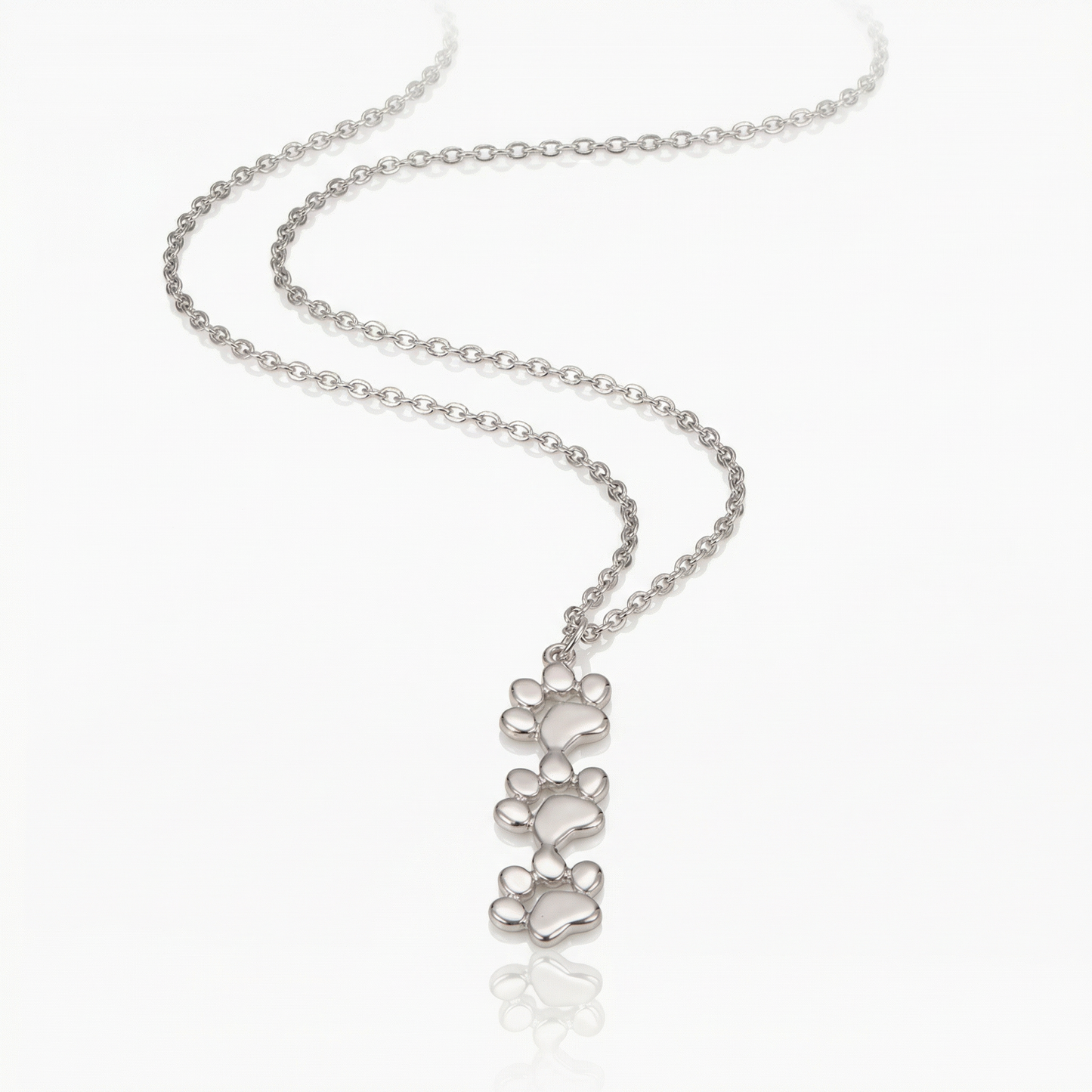 Free Triple Stack Paw Necklace