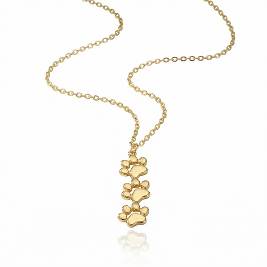 Free Triple Stack Paw Necklace
