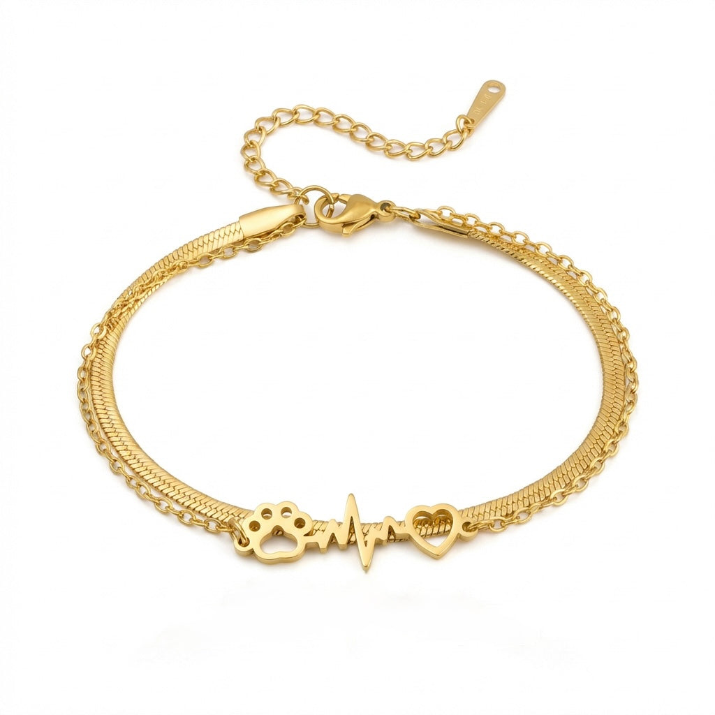 Cat Free Heartbeat Love Bracelet