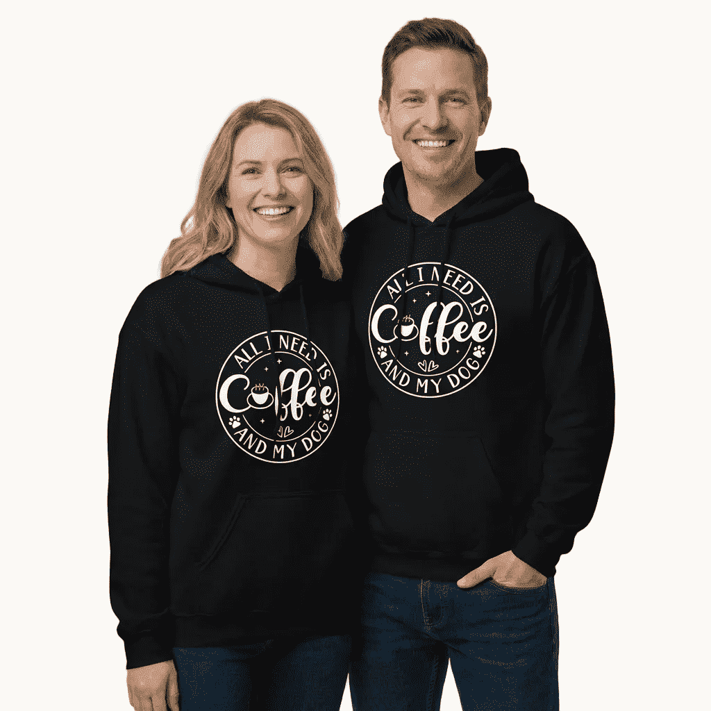 All I Need is Coffee & My Dog Hoodie for Dog Lovers