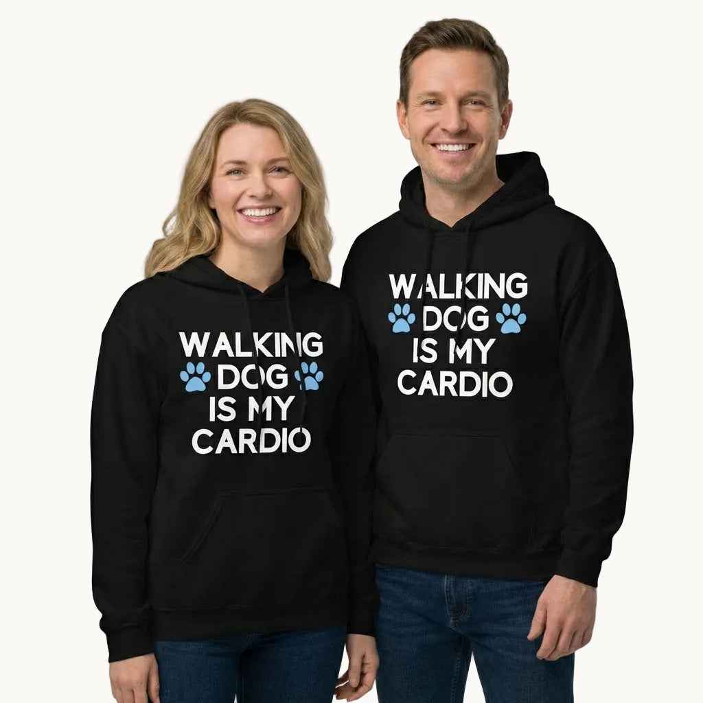 Walking Dog is My Cardio Unisex Hoodie