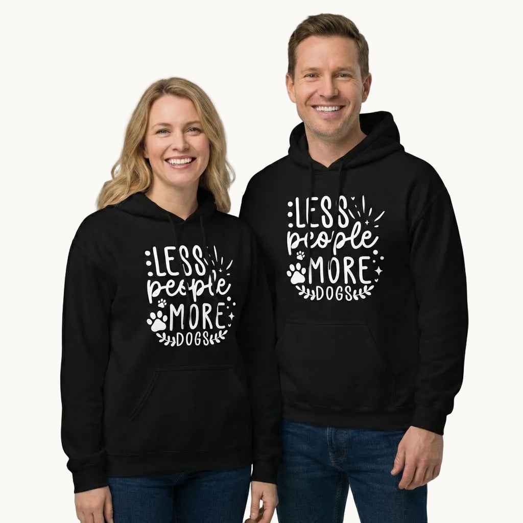 Less People More Dogs Hoodie