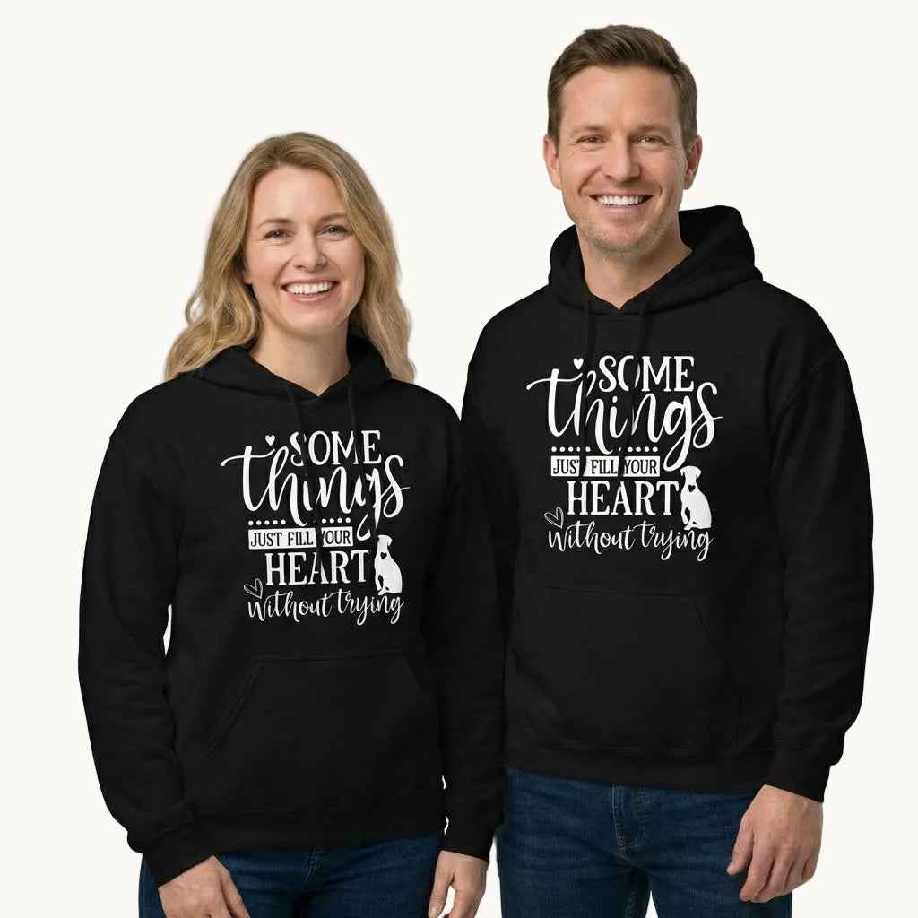 Somethings Just Fill Your Heart Without Trying Dog Mom Hoodie