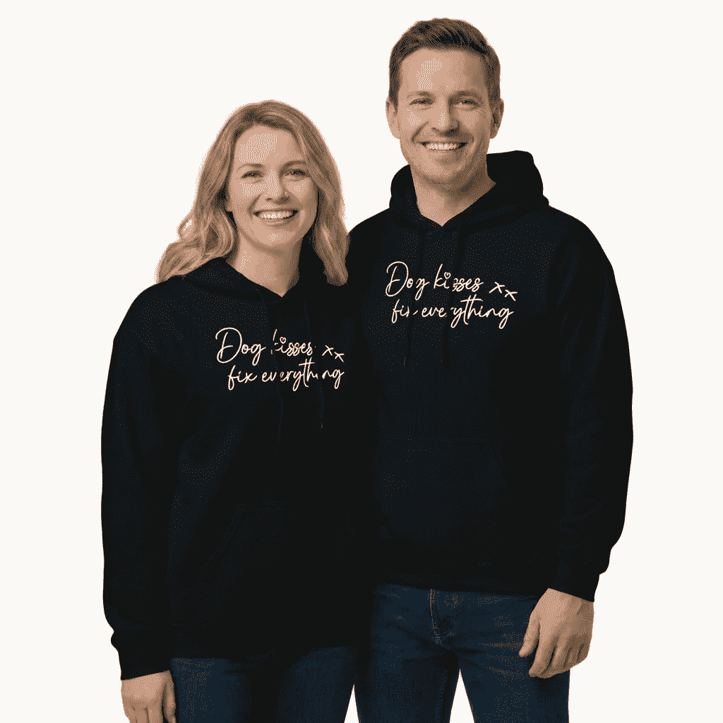Dog Kisses Fix Everything Unisex Hoodie
