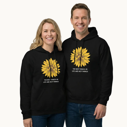 The Best Things in Life are Not Things Dog Lovers Hoodie