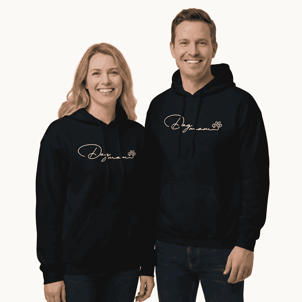 Dog Mom Paw Print Unisex Hoodie